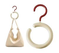 Multi-Functional Rotatable Hooks Heavy Duty Scarf Organizer - Display Hooks,Round Hanger For Bags | Handbag Hanger Round Closet Hangers Bag For Belts Ties Entryway Laundry Bathroom Mudroom Kitchen