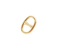 Multi-Functional Scarf Buckle Shirt Knot Sash Knotted Button Coat Waist Belt Shirt Corner Scarf Buckle per donne ragazze accessori decorativi(Golden-S)
