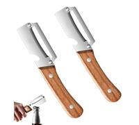 Multi-Functional Vegetable Peeler for Kitchen, 2 in 1 Stainless Steel Single Blade Peelers Tool, for Easy Potato, Fruit & Veggie Peeling, with Bottle Opener (2PCS)