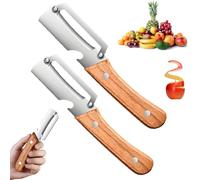 Multi-Functional Vegetable Peeler for Kitchen, Ultra Sharp Stainless Steel Blade Peelers Tool, Veggie, Fruit, Carrot, Orange, Potato Julienne Peelers with Handle, Bottle Opener (2pcs)