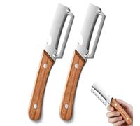 Multi Functional Vegetable Peeler for Kitchen, Ultra Sharp Stainless Steel Blades, 2 in 1 Stainless Steel Single Blade Peelers Tool, with Bottle Opener, Home Kitchen Gadgets (2 Pcs)