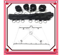 Multi Funzionale - Cintura Sportiva In Nylon Nero Regolabile Con Forma Diritta, Cintura Di Resistenza Yoga. Attrezzatura Fitness - Regalo Originale - K50