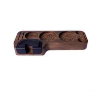 Multi funzionale Coffee Tool Holder 5 in 1 Espresso Tamping Station con base antiscivolo (Marrone)