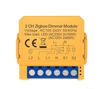 Multi funzionale per modulo interruttore della luce ZigBee con supporto app, funzioni di temporizzazione e controlli di gruppo (per ZigBee 2Gang)