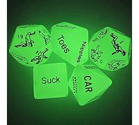 Multi Funzionale Regolabile 5 Dadi Verdi Fosforescenti, Accessori Di Gioco, Giocattoli Umoristici, Dadi Di Gioco Divertente, Attrezzature Sportive, Regalo Originale - K9