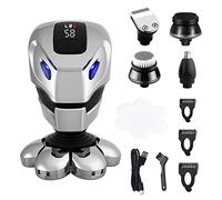Multi-Funzione 5 in 1 Rasoio Elettrico Set 7D Floating Cutter Testa Display Digitale IPX6 Teste di Taglio Sostituibili Impermeabile