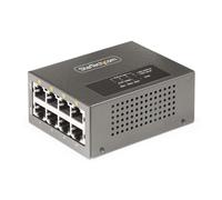 StarTech.com Iniettore PoE++ Multi-Gigabit a 4 porte, Ethernet 5/2.5/1G (NBASE-T), PoE/PoE+/PoE++ (802.3af/802.3at/802.3bt), Potenza di alimentazione 160 Watt, Montabile parete/su guida DIN, Non gestito [AS445C-POE-INJECTOR]