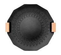 Multi Grill Pan - Piastra Antiaderente Per Barbecue | Barbecue Plate For Open Fire Camping | Foglio Di Rivestimento Per Padella Rotonda In Alluminio Per Cuocere Stufati, Fritture, Scottature