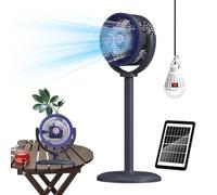 Multi-Height Stable Solar Fan: This solar standing fan provides adjustabl