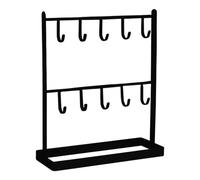 Multi Hook Key Stand, Stylish Entryway Organizer Rack, with 24cm Easy Access with Secure Hanging System, Heavy Duty Metal Storage Tool, Key Holder with Sl esign, Wall Organizer for Office Use