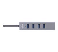 Multi Hub USB-C 3.2 4x USB-A 5Gb-s - OTG - Custodia in alluminio NEW