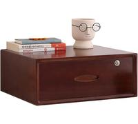 Multi-Layer Drawer Storage Box, Flat File Cabinet With Lockable, 1/2/3 Drawer Solid Wood A4 Treatment Storage Cabinet For Home Desktop Office(A,1 drawer)