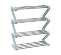 Multi Layer Shoe Rack Organizer - Z Shape Shelf Organizer | Footwear Rack For Boots Sneakers High Heels, Shoes Shelf With Upright Structure, Footwear Storage, Entryway Racks For Closet, Bedroom,