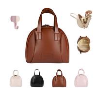 Multi-Layered Shell-Shaped Cosmetic Bag, Beachersett Travel Hanging Toiletry Wash Bag, 2024 New Makeup Bag for Women, Portable Shell Shaped Make up Bag Capacity Makeup Organizer. (Brown)