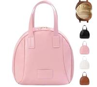 Multi-layered Shell-shaped Cosmetic Bag, Multi Layered Premium Cute Makeup Bag, Portable Large Capacity PU Shell Waterproof Handbag Style Cosmetic Bag Organizer (Pink)