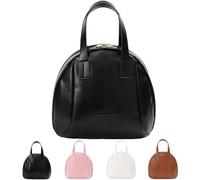 Multi-Layered Shell-Shaped Cosmetic Bag, Portable Travel Cosmetic Bag, PU Leather Toiletry Bag with Handle, 2025 New Large Cosmetic Bag (Black)