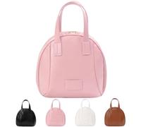 Multi-Layered Shell-Shaped Cosmetic Bag, Portable Travel Cosmetic Bag, PU Leather Toiletry Bag with Handle, 2025 New Large Cosmetic Bag (Pink)