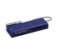 Multi Lettore Card usb Reader 2.0 Micro Mini Flash sd m2 mS Duo Pro rs mmc Combo (BLU)