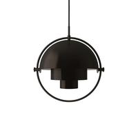 Multi-Lite Lampadario Grande in Ottone Nero