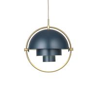 Multi-Lite Lampadario Grande Ottone E Blu Notte - Edizione Limitata