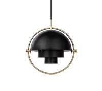 Multi-Lite Lampadario Grande Ottone/Nero Opaco