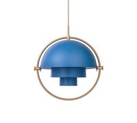 Multi-Lite Lampadario Ottone E Blu