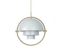 Multi-Lite Lampadario Ottone E Grigio