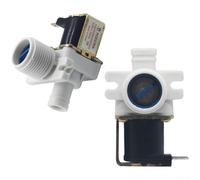 Multi-marca sostituzione lavatrice valvola di ingresso acqua singola doppia tripla testa elettrovalvola per molti modelli, 0.02-0.8 MPa controllo del flusso d'acqua AC220V 6W costruzione in rame (A)