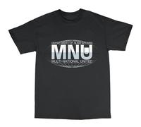 Multi-National United T-Shirt 100% Cotton District 9 Inspired MNU Black XXL