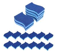Multi Pack Sponges, Non Scratch Scrubber Pads, 24pcs Kitchen Cleaning Set, Foam Fiber Material Dish Pads, Cookware Cleaner Gentle Scrub, Home Bathroom Sink Use for Pots Pans4.33x2.76x0.79 inches