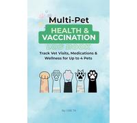 Multi-Pet Health & Vaccination Log Book: Track Vet Visits, Medications, Vaccines, Expenses & Wellness for Up to 4 Pets - Ideal for Dogs, Cats & Household Pets