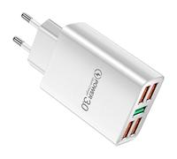 Multi-Port-USB-Ladestation, Ladegerät blockiert mehrere Ports,5-Port-Wandladegerät - Multiport-Station, tragbarer Wandladestecker, schneller Wandstecker für Elektronik, Laptop, Reisen, Telefon