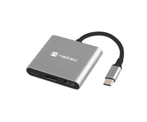 MULTI PORTA FOWLER MINI USB-C PD, USB 3.0, HDMI 4K, NMP-1607