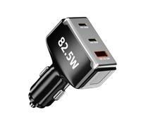 Multi-Ports Super Fast USB Type C Car Charger Adapter | Ricarica rapida Pd per telefoni cellulari | Ideale per viaggi in famiglia con più dispositivi | Presa di tipo C ad alta velocità per viaggi su