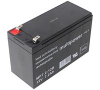Multi Power mp7.2 - 12B batteria al piombo PB con contatti FASTON 6,3 mm