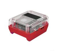 Multi Protect - Convertitore adattatore per batteria al litio per ricaricare dispositivi elettronici portatili come fotocamere e lettori MP3, colore: rosso