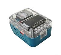 Multi Protect - Convertitore adattatore per batteria al litio per ricaricare dispositivi elettronici portatili come fotocamere e lettori MP3 (blu)