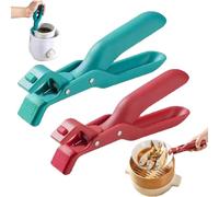 Multi-Purpose Anti-Scald Bowl Holder Clip For Kitchen,Silicone Non-Slip Hot Dish Plate Holder,Portable Hot Bowls Tongs,Secure Grip Lifter For Hot Pots,Pans,Dishes,Plates & Bowls (G+R)