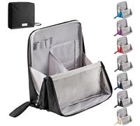 Multi-purpose Large Capacity Cloth Standing Makeup Bag, Waterproof Makeup Organizer with Compartments, Large Capacity(Black)