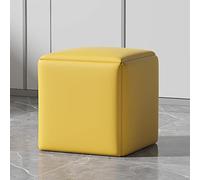 Multi Purpose Ottoman Stools Stylish Faux Leather Cube Chair with Swivel Casters for Living & Dining Room 5 in 1 Foot Stool & Bench