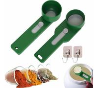 Multi Purpose Scoop with Built in Funnel, Powderpal Mess-Free Powder Scoop, Collagen Formula Coffee Scoops, Easy Dispensing of Various Powders，Fits Narrow-Mouth Bottles