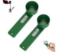 Multi Purpose Scoop with Built in Funnel, Powderpal Mess-Free Powder Scoop for Protein, Collagen, Formula, Coffee & More, Fits Narrow-Mouth Bottles (Green, Narrow Handle)