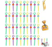 Multi Purpose Sealer, Explainout Multi-purpose Sealer, Multipurpose Elastic Cord Organizer for Sealing Food Bags, Sealing Food Bag & Organizing Wires, Reusable Zip Ties (40 Pcs(Random color))