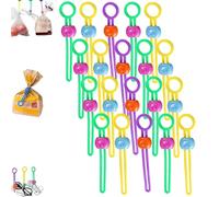 Multi-purpose Sealer, Reusable Multipurpose Zip Cable Ties,Detachable Sealing Ties Extra-Tight Seal for Long-Lasting Freshness, for Sealing Food Bags and Organizing Wires (10PCS) (2PCS)