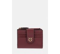 Pinko Portafoglio Mini Multipurpose in Pelle Bordeaux