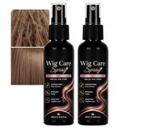Multi-Purpose Wig Care Spray,Wig Leave in Conditioner Detangler Spray, Leave In Conditioner with Frizz Control, Lightweight Nourishing Smooth for Synthetic and Human Hair,Dry and Shiny Hair (2pcs)