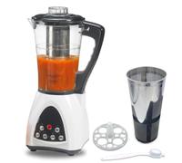 MULTI ROBOT Zuppa elettrica - 6 programmi, funzione 2 in 1: frullatore bicchiere e macchina per preparare zuppe e creme, mantiene calore, bolle, frusta, miscela, frantumazione, 1,7 l (Soup Maker +
