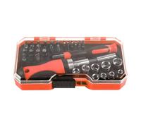 Multi Screwdriver - Chromium Vanadium Steel, Magnetic Ratchet Precision Socket Tool Set | Multifunctional Repair Kit For Automotive, Mechanics, DIY Projects, Electronics, Furniture, Gadgets