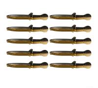 Multi-segmentato Soft Sinking Bait Mimicking Loach movimento con dettagli riflettenti per una migliore rilevazione in acqua fioca o torbida (10 pezzi sacchetto Loach realistico)