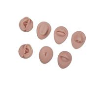Multi Shade Face Feature Eyebrown Simulator Set con Durabilty 7Piece Silicone Modelli di Formazione Silicone Ricamo Training